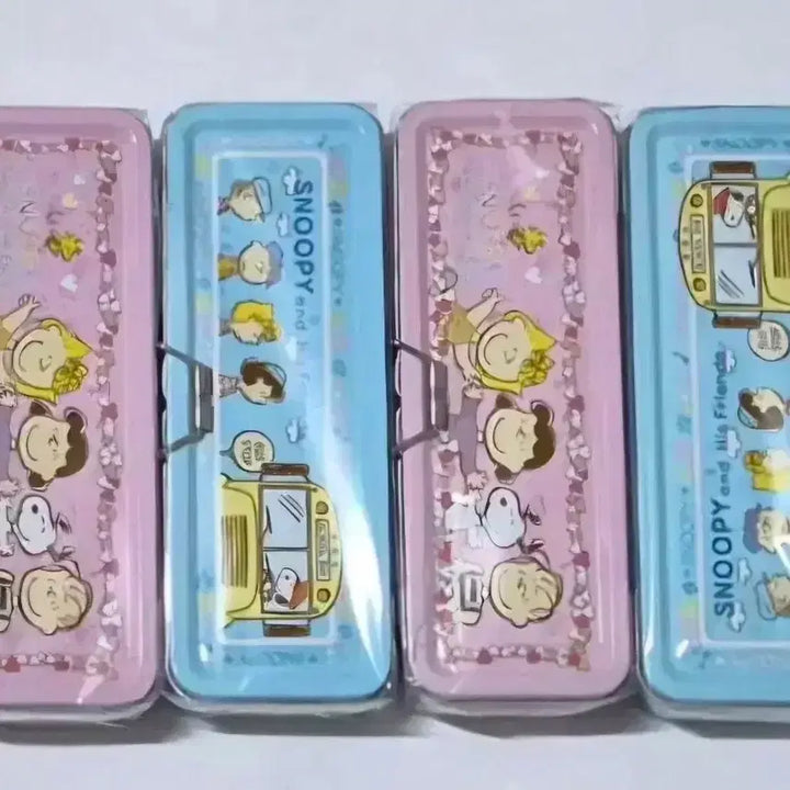 [BUNJANG] Vintage Snoopy 3-Tier Metal Pencil Case / 고전 스누피 3단락 필통