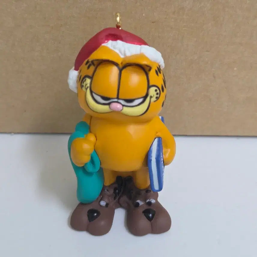 [BUNJANG] Garfield Christmas Santa Ornament Figure / 크리스마스 산타 가필드 오너먼트 피규어