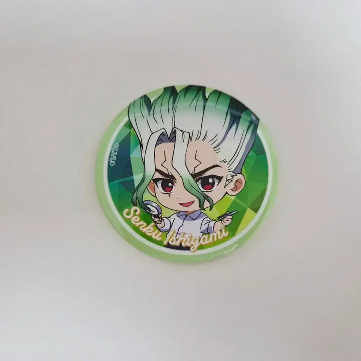 [BUNJANG] Dr. Stone Ishigami Senku Karatz Collaboration Mini Character Can Badge / 닥터스톤 이시가미 센쿠 캔뱃지 판매합니다.