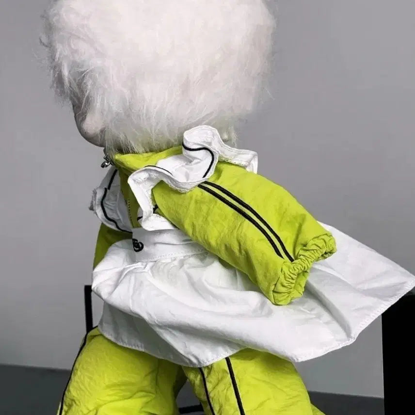 [BUNJANG] 30cm Doll Streetwear Green Set / 30cm 솜인형 옷 플라스틱옷장 스트리트 웨어 그린 판매