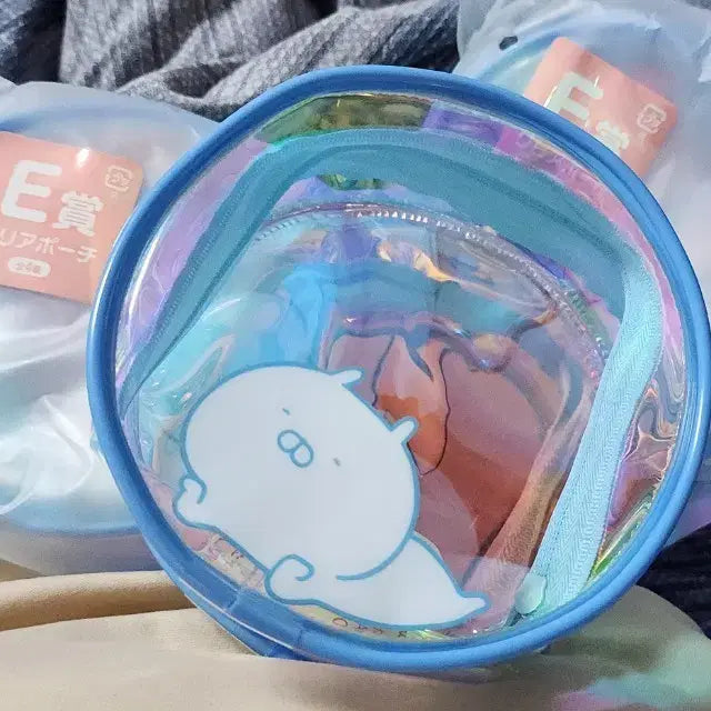 [BUNJANG] Usamaru E Prize Clear Pouch Aurora Blue / 우사마루 쿠지 E상 클리어파우치 오로라블루