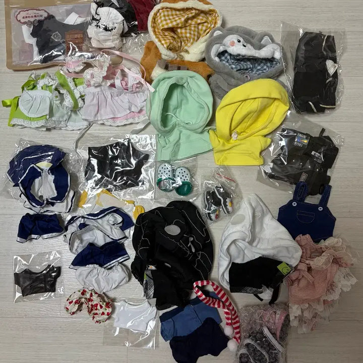 [BUNJANG] Idol Plush Clothes Bundle Set (20cm) / 20깅 20cm 솜깅 솜인형 아이돌 누이 옷 일괄