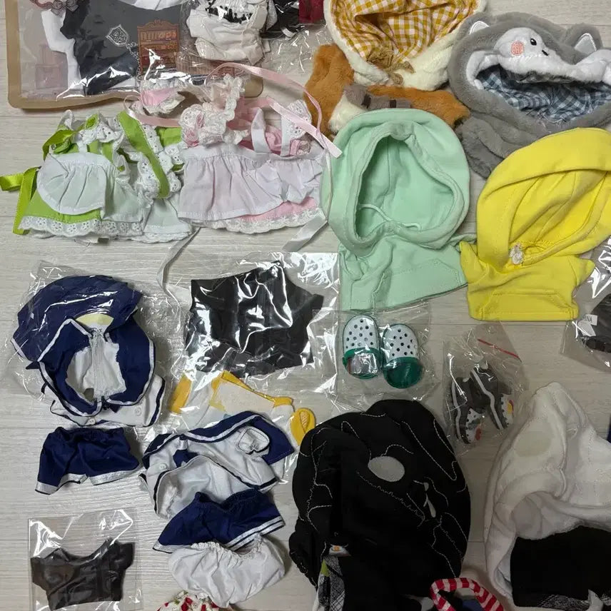 [BUNJANG] Idol Plush Clothes Bundle Set (20cm) / 20깅 20cm 솜깅 솜인형 아이돌 누이 옷 일괄