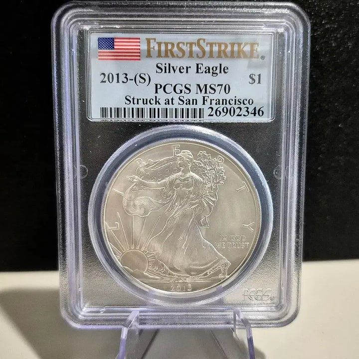 [BUNJANG] 2013 Silver Eagle PCGS MS70 / 2013년 실버 이글  PCGS MS70 최고등급 은화