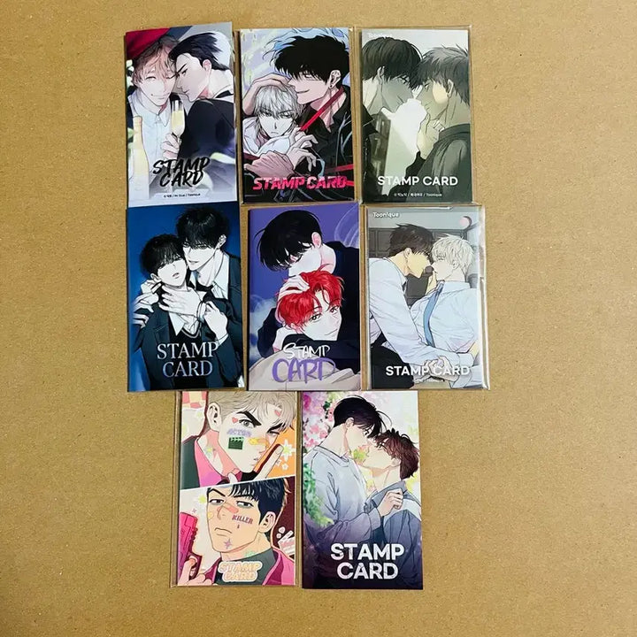 [BUNJANG] Toonique Donghyung Yeolchim Kumjari Okom Stamp Cards (Set of 8) / 투니크 동형 열침 꿈자리 오콤 등 스탬프카드 8종
