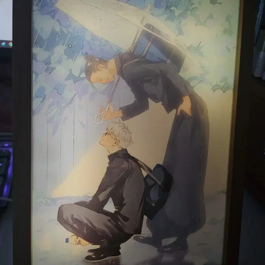 [BUNJANG] Jujutsu Kaisen Satoru Gojo Bundle Set LED Frame, Acrylic Card, POB Photocard / [일괄] 주술회전 고죠 사토루 led액자 아크릴 카드 특전 포카