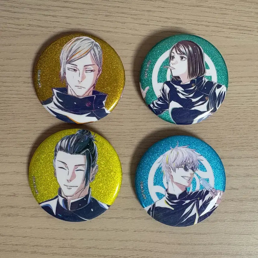 [BUNJANG] Jujutsu Kaisen Pin Button Set (Gojo, Geto, Ieiri) / 주술회전 핀버튼 3종( 고죠 게토 이에이리)
