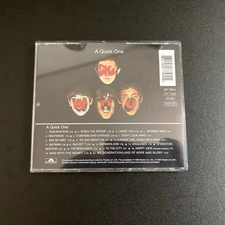 [BUNJANG] The Who A Quick One 1995 UK CD / The Who-A Quick One 95년 UK발매CD