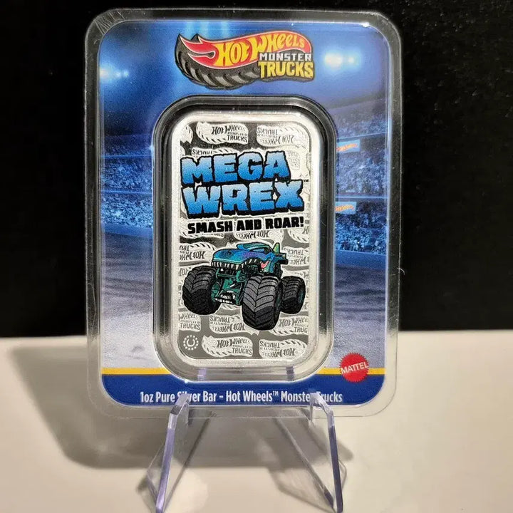 [BUNJANG] PAMP Hot Wheels Mega-Rex 1 oz Silver Bar / 팜프 핫휠 메가윅스 1온스 실버바