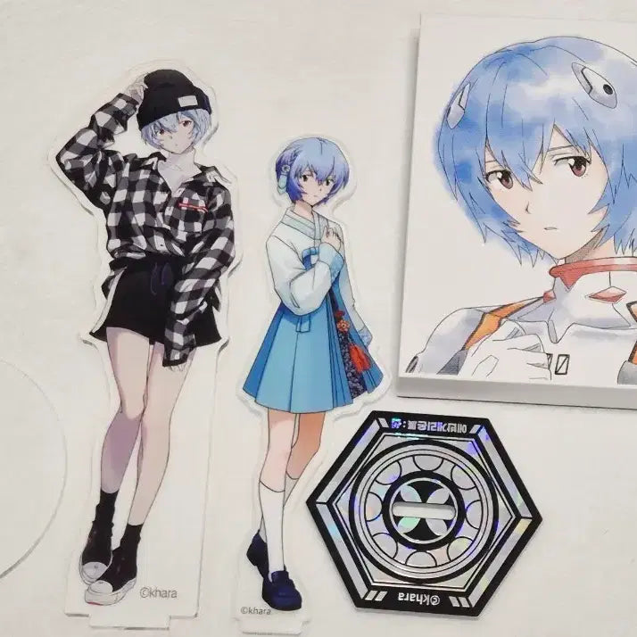 [BUNJANG] Evangelion Ayanami Rei Acrylic Figure Bundle / (일괄)에반게리온 아야나미 레이 아크릴