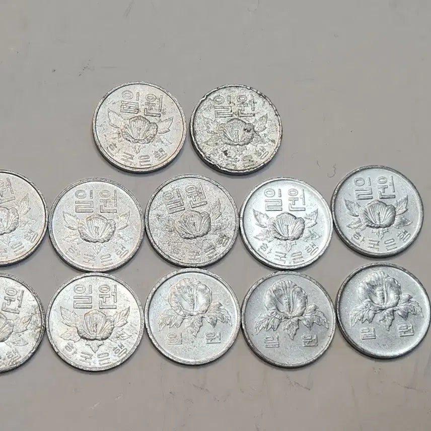 [BUNJANG] Bank of Korea 1 Won Coin Collection 1974-1985 / 한국은행 1원 동전 1974-1985년