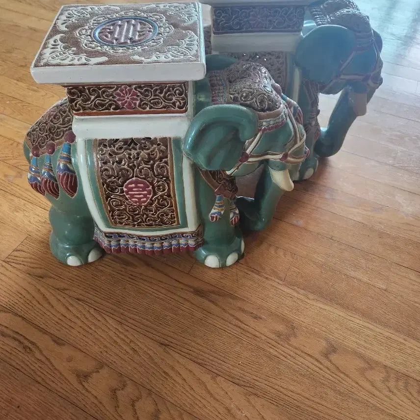 [BUNJANG] Elephant Ceramic Decorative Set / 코끼리 도자기