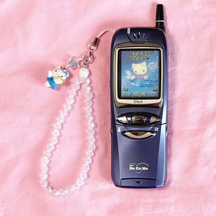 [BUNJANG] Docomo Kitty Phone Gyaru Phone Mock-up Phone Folder Phone Classic Phone Pink Model Phone / 도코모 키티폰 갸루폰 목업폰 핸드폰 폴더폰 고전폰 핑크 모형폰