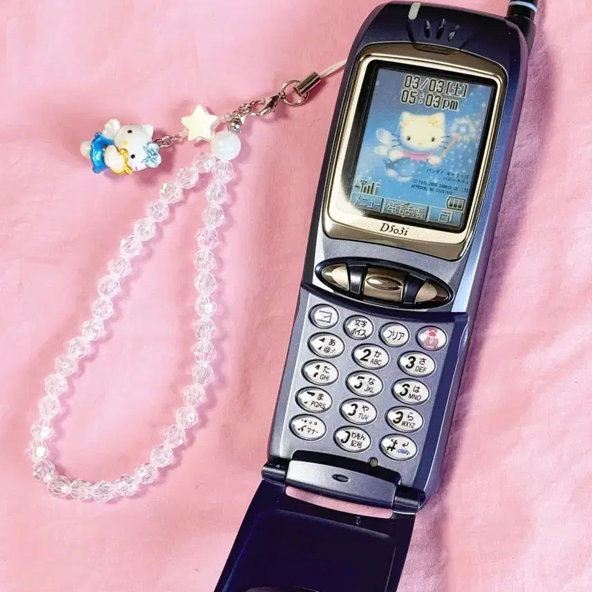 [BUNJANG] Docomo Kitty Phone Gyaru Phone Mock-up Phone Folder Phone Classic Phone Pink Model Phone / 도코모 키티폰 갸루폰 목업폰 핸드폰 폴더폰 고전폰 핑크 모형폰