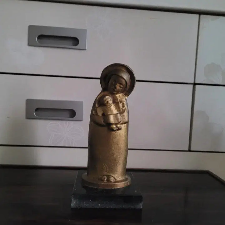 [BUNJANG] Brass Statue of the Virgin Mary by Artist Choi Changnak / 황동 성모모자상