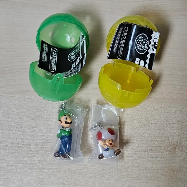 [BUNJANG] Super Mario Majirushi Gacha Luigi &amp; Kinopio Bundle Set / 슈퍼마리오 메지루시 가챠 루이지, 키노피오 일괄