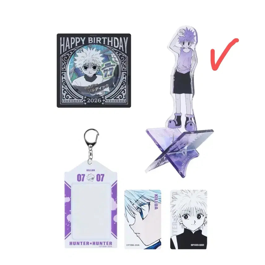 [BUNJANG] Hunter x Hunter Killua Birthday Acrylic Stand (Jump Shop Original Art) / 헌터X헌터 키르아 생일 기념 아크릴 스탠드 2026 점프샵 원화