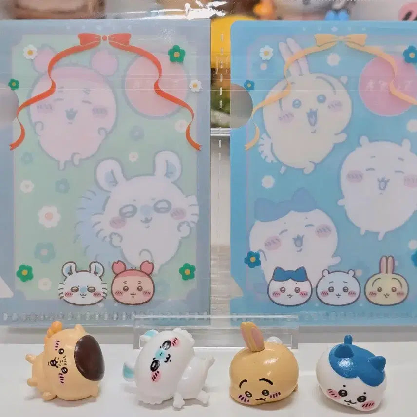 [BUNJANG] Chiikawa Bath Bomb Figure Set (Hachiware, Kurimanju, Momonga, Usagi) / 치이카와 입욕제 배쓰밤 피규어  하치와레 쿠리만쥬 모몽가 우사기