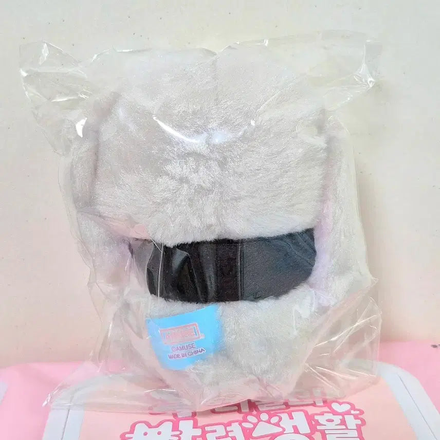 [BUNJANG] Amuse Poteusa Gray Rabbit Plush Keychain / 어뮤즈 아뮤즈 포테우사 그레이 회색 블랙 목도리 롯삐 롯피 인형 키링