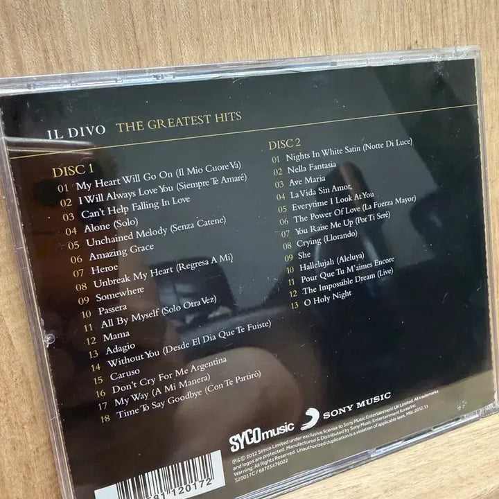 [BUNJANG] Il Divo The Greatest Hits 2CD Album / 일 디보 (Il Divo,2012) - the Greatest / 2CD
