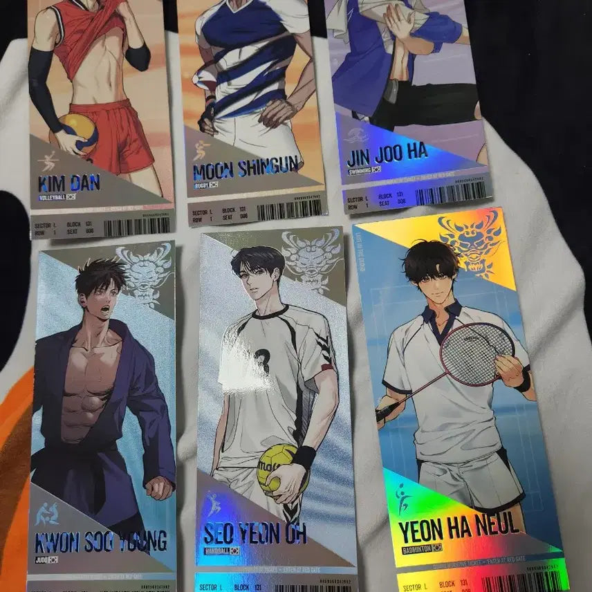 [BUNJANG] Team Rejin Exhibition Ticket Set (9 Types) / 팀레진 경기티켓 권제혁 제이크 백지태 김단 문신건 서연오 진주하 9종