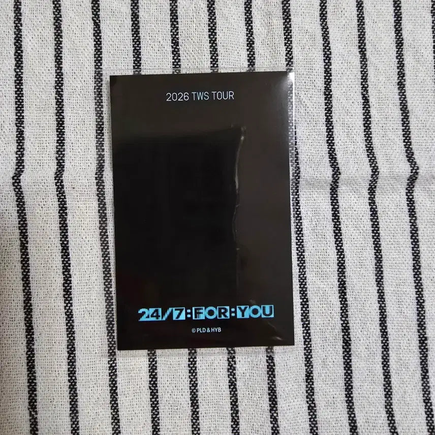 [BUNJANG] TWS 24/7:FOR:YOU Tour Windbreaker Photocard Kyungmin / 24/7:FOR:YOU 투어스 바막 포카 경민