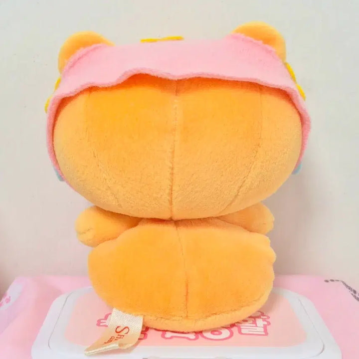 [BUNJANG] Vintage Orange Bear Plush / 고전 빈티지 애플짱 오렌지 주황 곰 인형