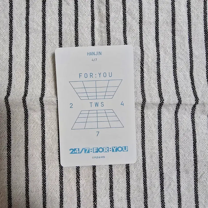[BUNJANG] TWS Hanjin 24/7:FOR:YOU Photocard / 24/7:FOR:YOU 투어스 트레카 한진 포카