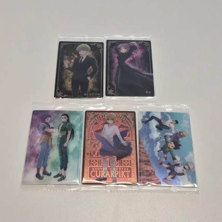 [BUNJANG] Hunter x Hunter Feitan Wafer Card Bundle Set / (5종 일괄/새상품) 헌터헌터 이타자가 이타쟈가 웨하스 카드