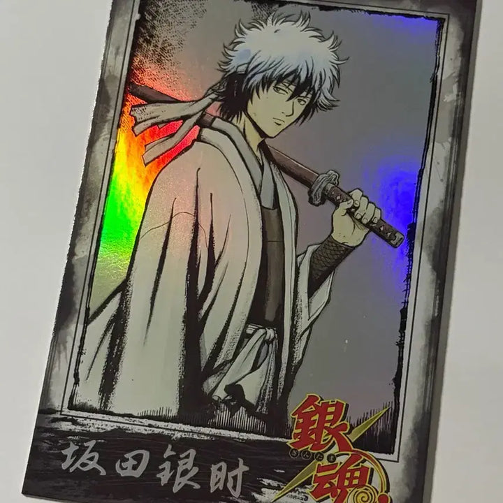 [BUNJANG] Gintama Ink Wash Style Polaroid Illustration Card Gintoki Byakko / 은혼 수묵화풍 폴라로이드 일러스트 카드 엽서 긴토키 백야차