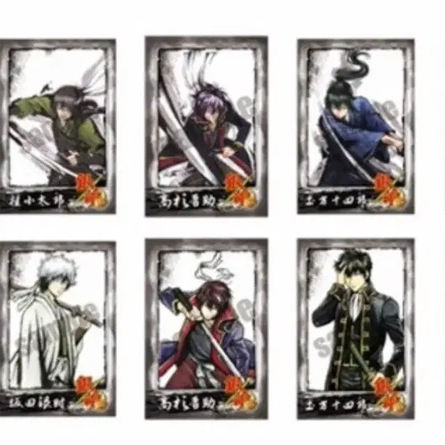 [BUNJANG] Gintama Ink Wash Style Polaroid Illustration Card Gintoki Byakko / 은혼 수묵화풍 폴라로이드 일러스트 카드 엽서 긴토키 백야차