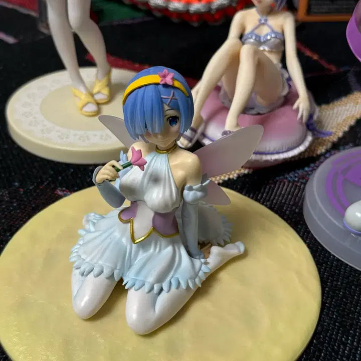 [BUNJANG] Re:Zero Rem Figure 4 Types Bundle Set / 리제로 렘 피규어 4종 일괄