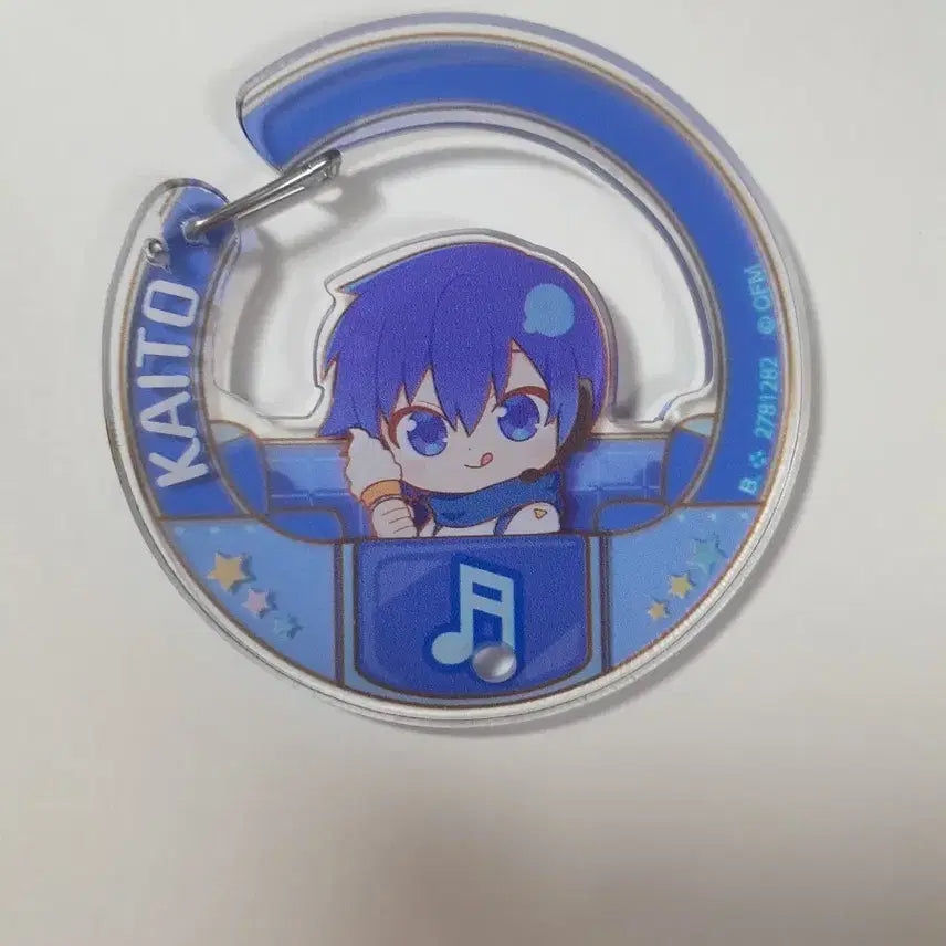 [BUNJANG] Vocaloid Kaito Acrylic Gacha Charm Keychain / 보컬로이드 카이토 아크릴 가챠 참 키링 kaito 보카로 프세카 카라비너