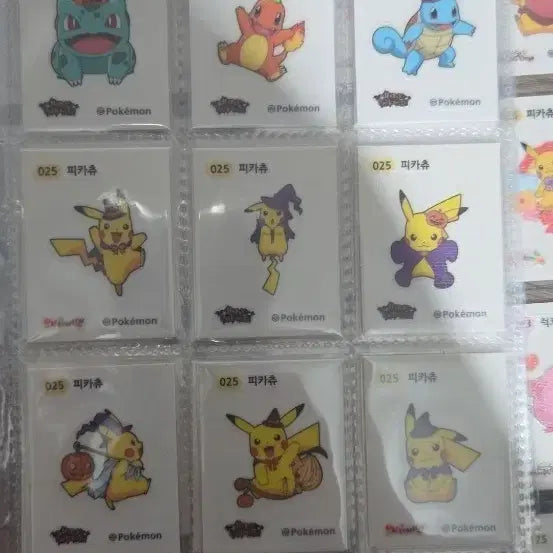 [BUNJANG] Pokemon Stickers Halloween 27-Piece Set &amp; Lovely 30-Piece Set / 포켓몬 띠부씰 할로윈27종세트 러블리30종세트