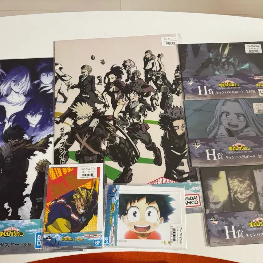 [BUNJANG] My Hero Academia Ichiban Kuji Canvas Board H, I, J Bundle / 히로아카 제일복권 H상 I상 J상 일괄 팝니다.