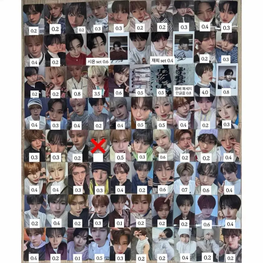 [BUNJANG] NCT WISH Pop-Up Color Ode to Love WITHMUU Lucky Draw Photocard Jaehee Riku Yushi Sakuya Split Set / 엔시티위시팝팝컬러오드투러브위드뮤시온리쿠유우시재희료사쿠야포카분철돌팝업