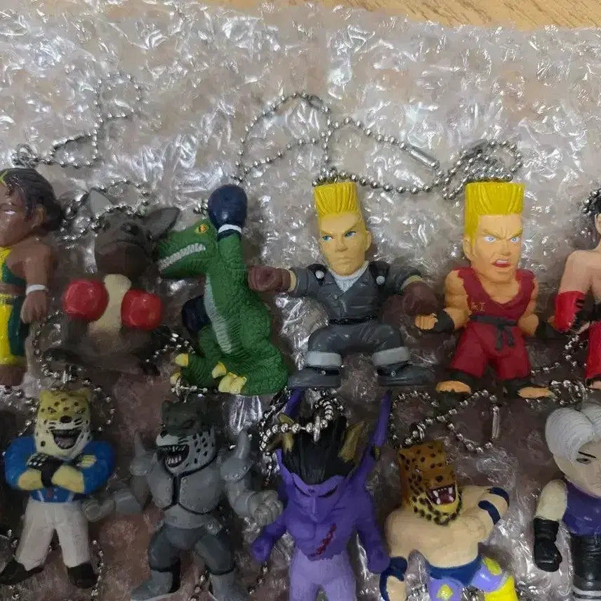 [BUNJANG] Tekken Figure Keychain Set (24 Pieces Bundle) / 철권 피규어 열쇠고리 세트 24개 일괄