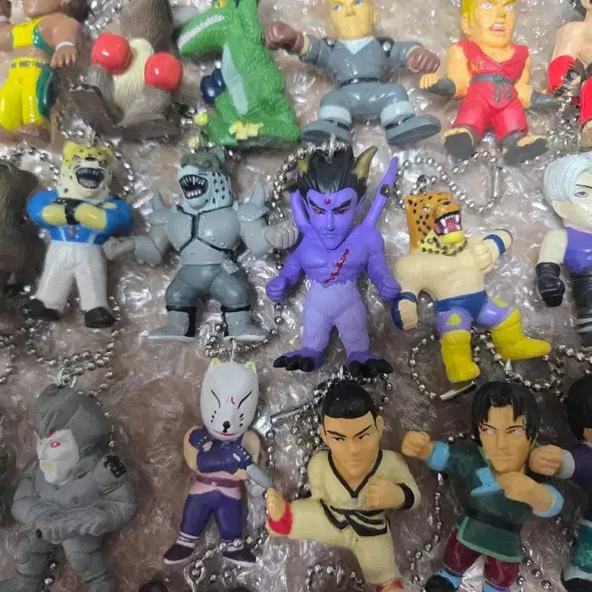[BUNJANG] Tekken Figure Keychain Set (24 Pieces Bundle) / 철권 피규어 열쇠고리 세트 24개 일괄