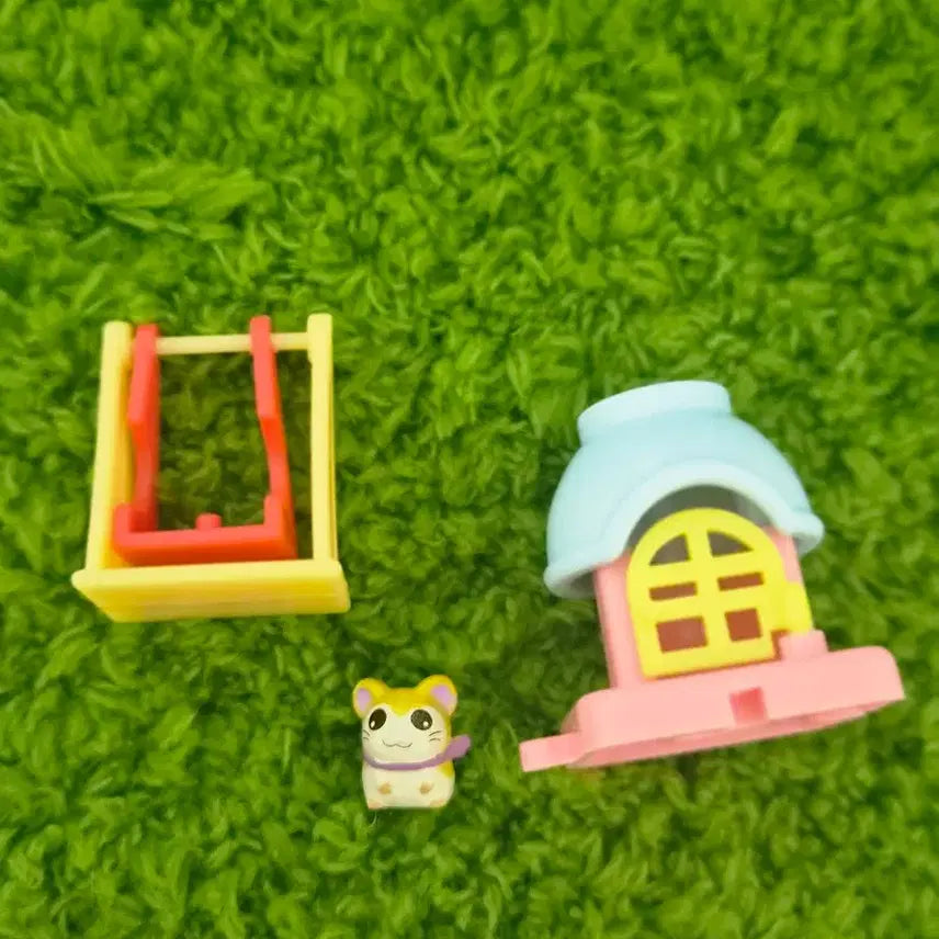 [BUNJANG] Vintage Hamtaro Figure House Set / 고전 햄토리 피규어 하우스 세트
