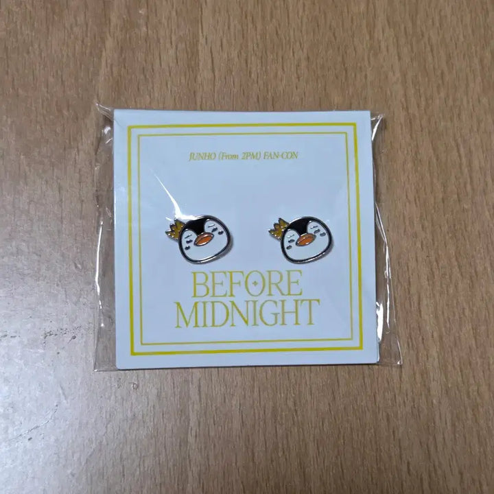 [BUNJANG] 2PM Junho Penguin Earrings Set (Sealed) / (미개봉) 이준호 준호 일본 펭펭이 귀걸이 2pm 투피엠