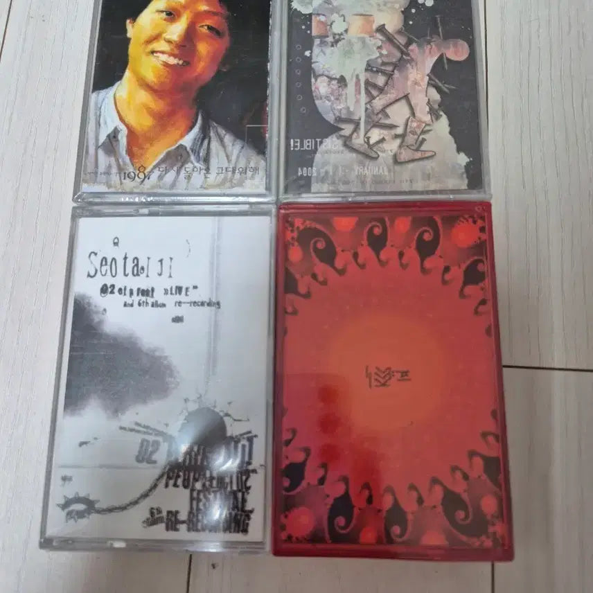 [BUNJANG] Yoo Jae-ha &amp; Seo Taiji Cassette Tape 4-Set (Sealed) / 미개봉 유재하, 서태지 카세트 테이프 4개 세트
