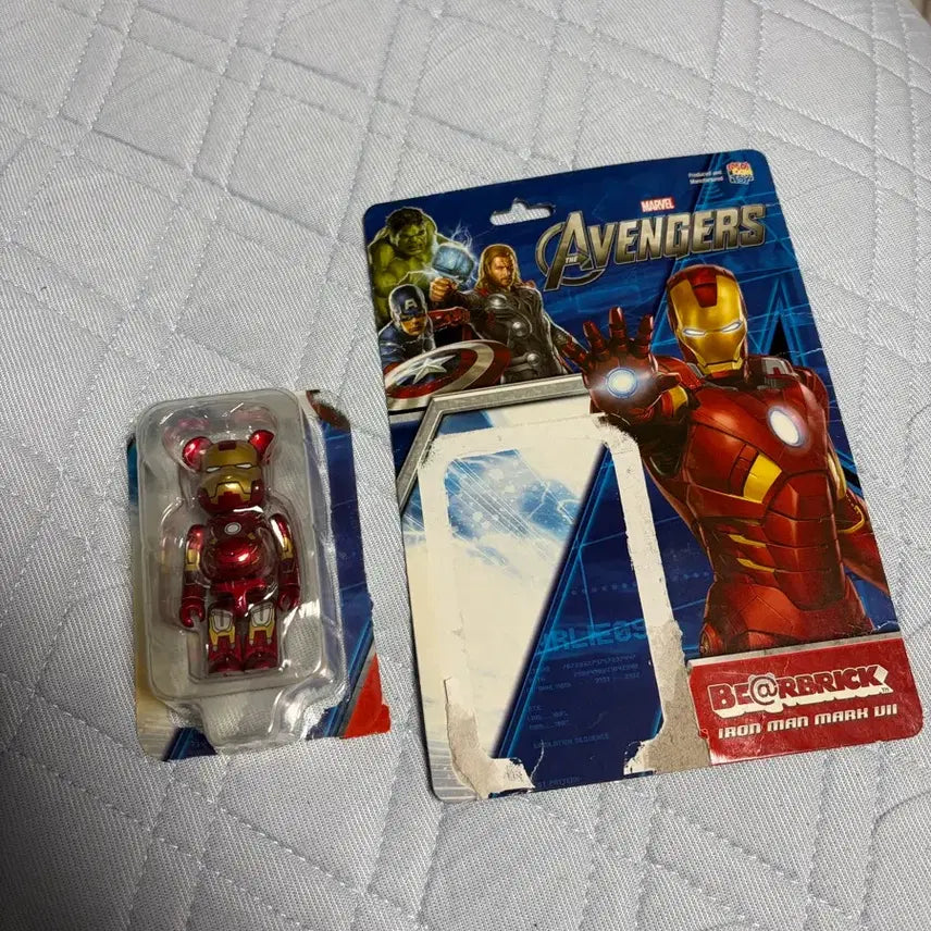 [BUNJANG] Avengers Iron Man Be@rbrick 100% Set / 어벤져스 아이언맨 베어브릭 100%