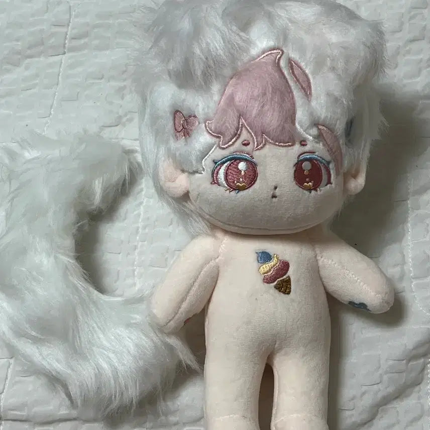 [BUNJANG] 20cm Cotton Candy Unbranded Cotton Doll (Bone Included) / 무속성 솜인형 코튼캔디 20cm (뼈o)