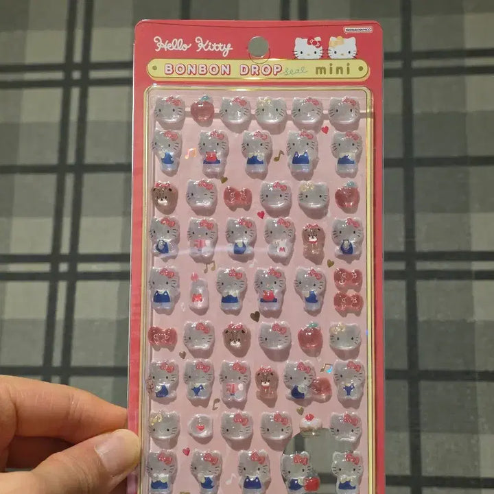 [BUNJANG] Hello Kitty Bonbon Drop 3D Sticker Mini Deco Sticker / 헬로키티 봉봉드롭 입체 스티커 씰 미니 데코스티커 다꾸 키티 굿즈
