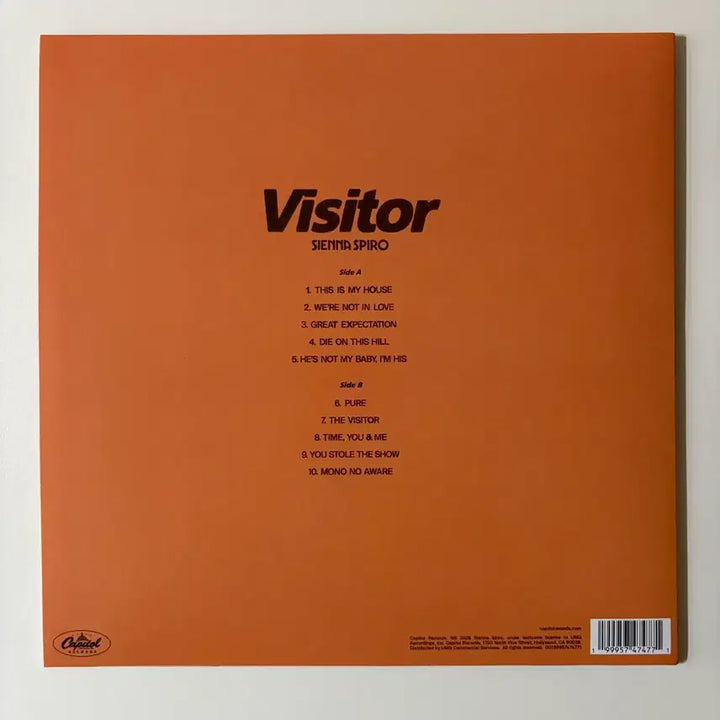 [BUNJANG] Sienna Spiro Visitor Colored LP / 시에나 스파이로(sienna spiro) Visitor 컬러 LP