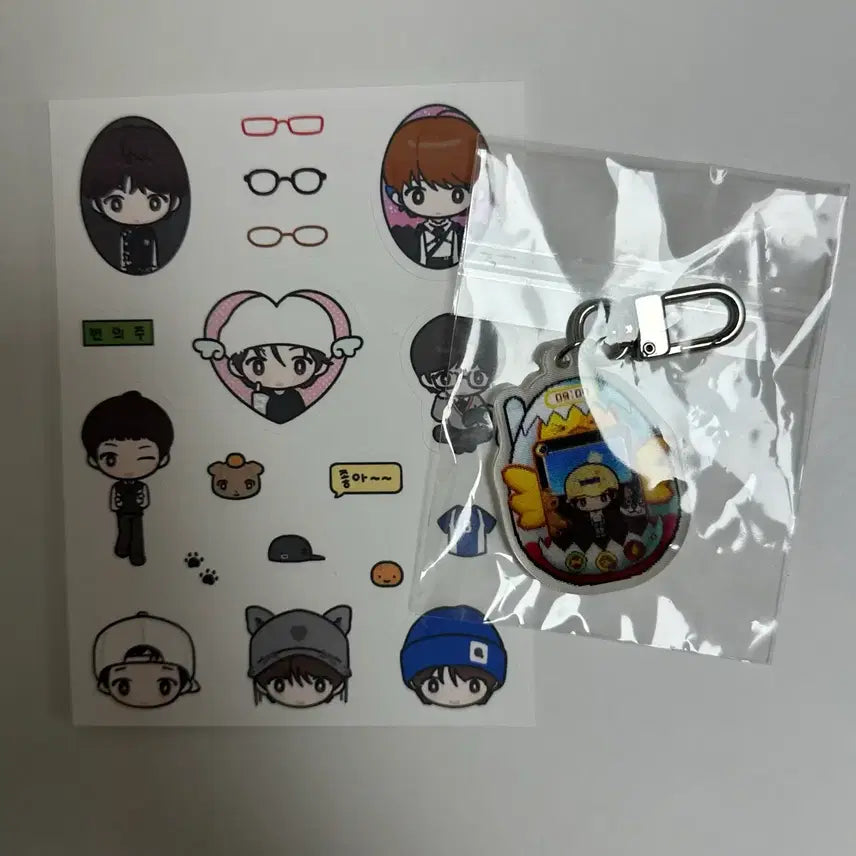 [BUNJANG]  &amp;TEAM Eiji Sticker Bakubag Lenticular Keyring Omamori Cushion Keyring / 앤팀 의주 스티커 바쿠백 렌티큘러키링 오마모리 쿠션키링 양도