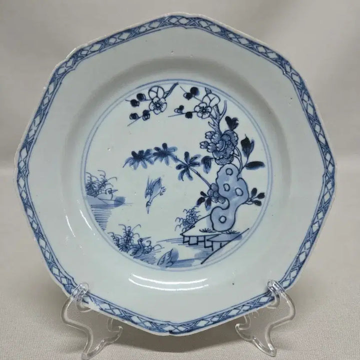 [BUNJANG] Qing Dynasty Blue and White Porcelain Plate / 중국도자기 청화반 청화 청대 접시