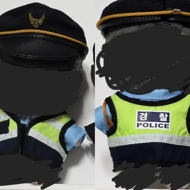 [BUNJANG] Bishow 10cm Police Classic Set Doll Clothes / 비투샵 경찰 인형옷 솜옷 클래식 세트 10cm 10깅