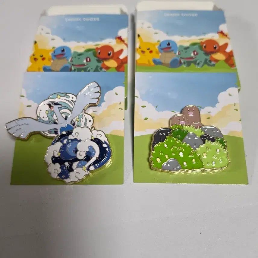 [BUNJANG] Pokémon Isaac Toast Collaboration Badge Lugia / Diglett / 포켓몬 이삭토스트 뱃지 루기아 / 디그다