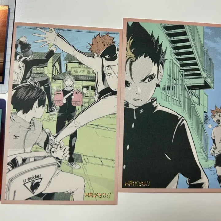 [BUNJANG] Haikyuu!! Karasuno High School Hinata Shoyo &amp; Nishinoya Yuu WeHah Card Set / 하이큐 카라스노 웨하스카드 점프샵카드 히나타 노야